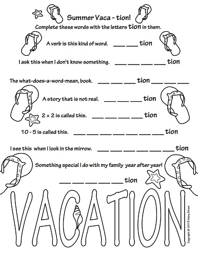 Printable Activity Sheet