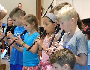 Children Playing Recorders