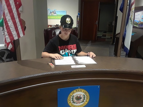 Child at President's Desk